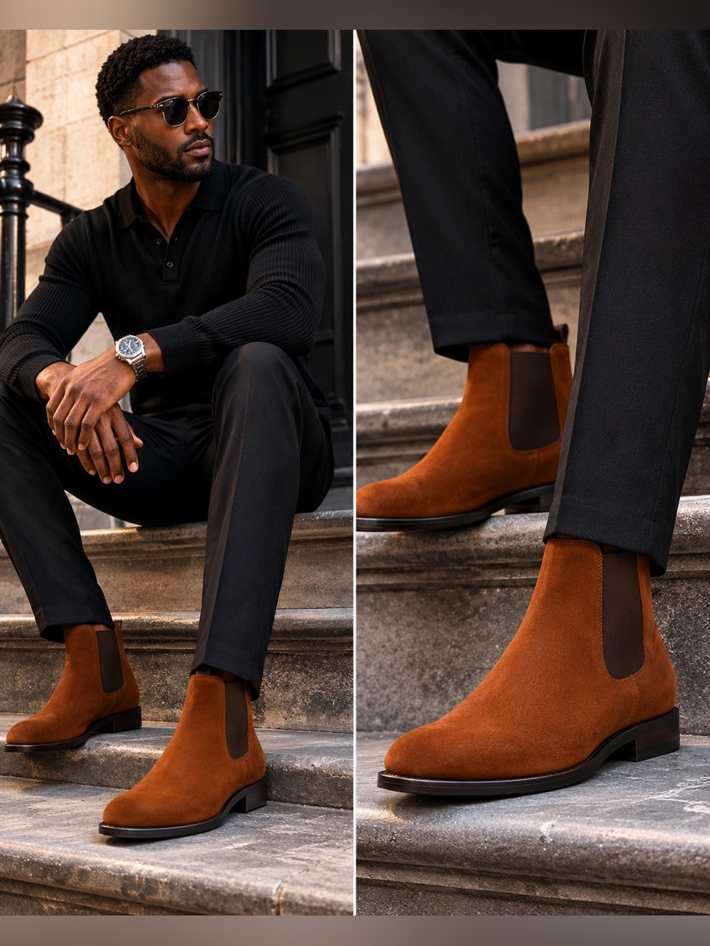 Magnanni Chestnut Suede Chukka Boots